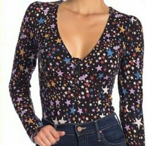 Free People like us star bodysuit medium